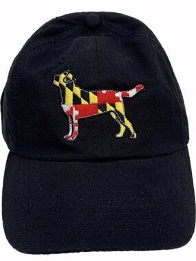Maryland Flag Embroidered Dog Silhouette Cap Hat NEW Fast Ship